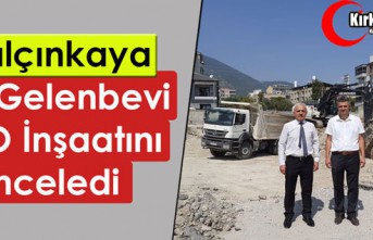 YALÇINKAYA, OKUL İNŞAATINI İNCELEDİ