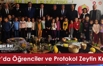 BAKIR’DA ÖĞRENCİLER ve PROTOKOL ZEYTİN KIRDI