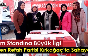 YENİDEN REFAH PARTİSİ "TANITIM STANDINA" BÜYÜK İLGİ