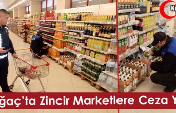 KIRKAĞAÇ’TA ZİNCİR MARKETLERE CEZA YAĞDI