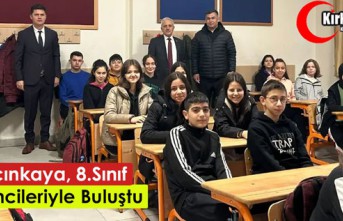 YALÇINKAYA, 8.SINIF ÖĞRENCİLERİNİ ZİYARET ETTİ