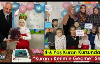 4-6 YAŞ KURAN KURSUNDA “KURAN-I KERİME GEÇME” SEVİNCİ