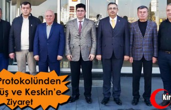 İLÇE PROTOKOLÜNDEN GÜMÜŞ ve KESKİN’E ZİYARET