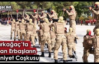 KIRKAĞAÇ'TA UZMAN ERBAŞLARIN MEZUNİYET COŞKUSU