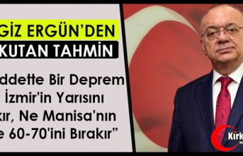 ERGÜN “BÖYLE BİR DEPREM NE İZMİR’İN YARISINI, NE MANİSA’NIN %60-70’İNİ BIRAKIR”