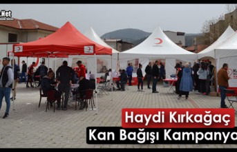 HAYDİ KIRKAĞAÇ..KAN BAĞIŞI KAMPANYASINA