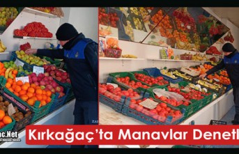 KIRKAĞAÇ’TA MANAVLAR DENETLENDİ