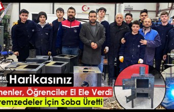 ÖĞRETMENLER, ÖĞRENCİLER EL ELE VERDİ, DEPREMZEDELER İÇİN SONRA ÜRETTİ