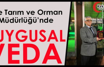 İLÇE TARIM ve ORMAN MÜDÜRLÜĞÜNDE DUYGUSAL VEDA