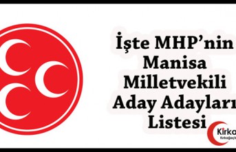 İŞTE MHP'NİN MANİSA MİLLETVEKİLİ ADAY ADAYLARI