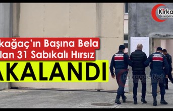 KIRKAĞAÇ’IN BAŞINA BELA OLAN 31 SABIKALI HIRSIZ...