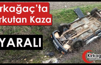 KIRKAĞAÇ’TA KORKUTAN KAZA 3 YARALI