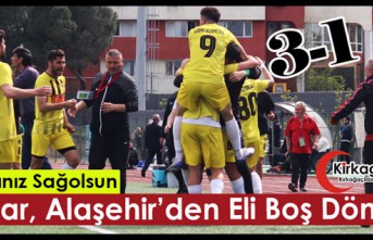 ACAR, ALAŞEHİR’DEN ELİ BOŞ DÖNDÜ 3-1