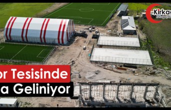 DEV SPOR TESİSİNDE SONA GELİNİYOR