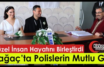 KIRKAĞAÇ’TA POLİSLERİN MUTLU GÜNÜ