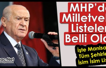 MHP'NİN 28. DÖNEM MİLLETVEKİLİ ADAY LİSTELERİ BELLİ OLDU.. İŞTE TÜM ŞEHİRLER