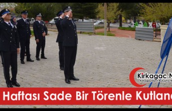 POLİS HAFTASI SADE BİR TÖRENLE KUTLANDI