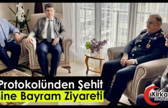 PROTOKOLDEN ŞEHİT BABASI ALİ ERGÜR’E BAYRAM ZİYARETİ