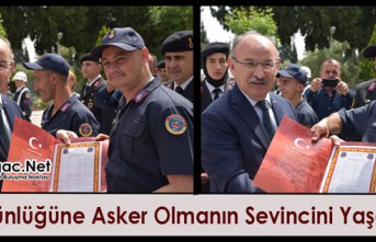 BİR GÜNLÜĞÜNE ASKER OLMANIN GURURUNU YAŞADILAR