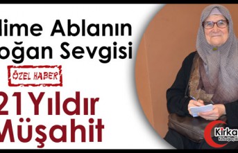 ERDOĞAN SEVGİSİ NEDENİYLE 21 YILDIR MÜŞAHİTLİK...