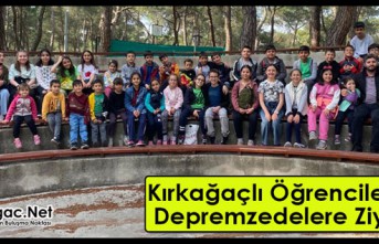 KIRKAĞAÇLI ÖĞRENCİLERDEN DEPREMZEDELERE ANLAMLI ZİYARET