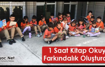 1 SAAT KİTAP OKUYUP FARKINDALIK OLUŞTURDULAR