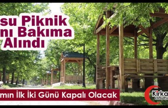 AKSU PİKNİK ALANI BAKIMA ALINDI