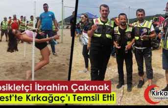 MOTOSİKLET SEVDALISI İBRAHİM ÇAKMAK MOTOFEST'TE KIRKAĞAÇ'I TEMSİL ETTİ