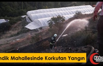 GÜVENDİK MAHALLESİNDE KORKUTAN YANGIN