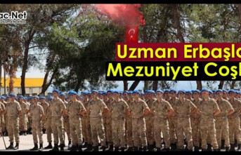 KIRKAĞAÇ'TA UZMAN ERBAŞLARIN MEZUNİYET COŞKUSU