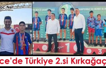 BOCCE’DE TÜRKİYE 2.Sİ KIRKAĞAÇ’TAN