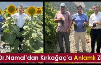 DÇ.DR NAMAL’DAN KIRKAĞAÇ’A ZİYARET