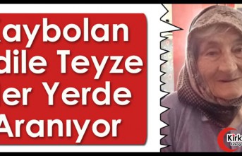 KIRKAĞAÇLI ADİLE TEYZE'DEN HABER ALINAMIYOR