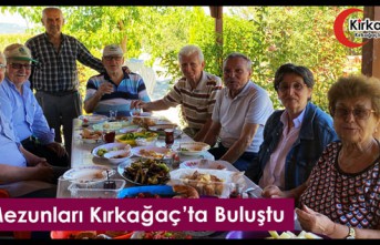 58 MEZUNLARI KIRKAĞAÇ'TA BULUŞTU