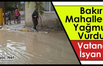 BAKIR MAHALLESİNİ YAĞMUR VURDU