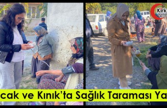 ÇALTICAK ve KINIK’TA SAĞLIK TARAMASI YAPILDI