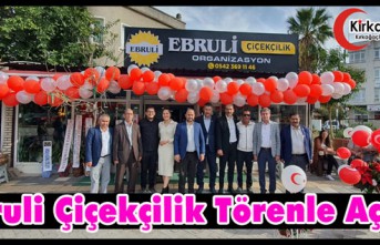 EBRULİ ÇİÇEKÇİLİK TÖRENLE AÇILDI