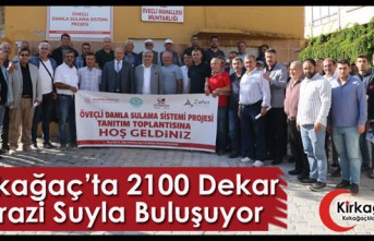 KIRKAĞAÇ’TA 2100 DEKAR ARAZİ SUYLA BULUŞUYOR