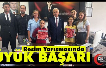 RESİM YARIŞMASINDA BÜYÜK BAŞARI