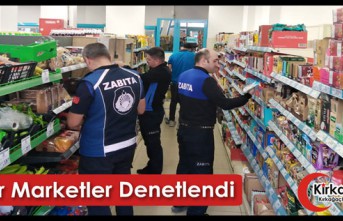 ZİNCİR MARKETLER DENETLENDİ