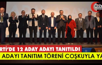 AK PARTİ ADAY ADAYI TANITIM TÖRENİ COŞKUYLA YAPILDI