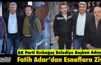 AK PARTİLİ ADAR’DAN ESNAFLARA ZİYARET