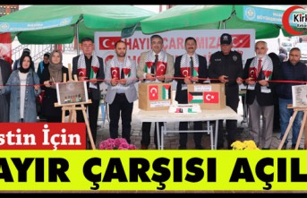 "FİLİSTİN YARARINA" DÜZENLENEN HAYIR ÇARŞISI AÇILDI