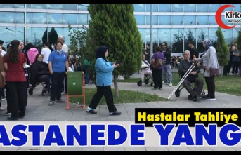 HASTANEDE KORKUTAN YANGIN