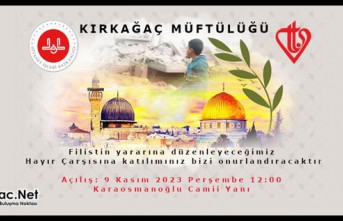 MÜFTÜLÜK’TEN FİLİSTİN İÇİN HAYIR ÇARŞISI