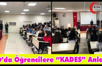 MYO’DA ÖĞRENCİLERE “KADES” SEMİNERİ VERİLDİ