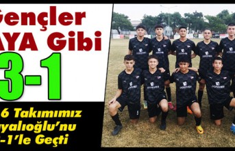 U-16 TAKIMIMIZ KAYALIOĞLU’NU 3-1’LE GEÇTİ