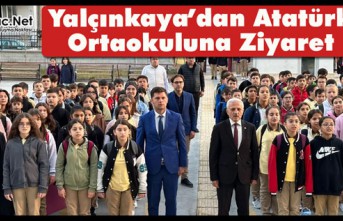 YALÇINKAYA ATATÜRK ORTAOKULUNU ZİYARET ETTİ