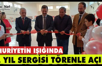 CUMHURİYETİN IŞIĞINDA 100.YIL SERGİSİ TÖRENLE AÇILDI