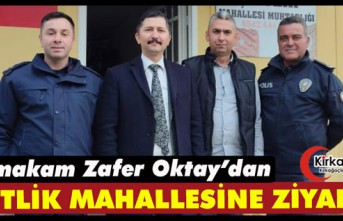 KAYMAKAM OKTAY’DAN ÇİFTLİK MAHALLESİNE ZİYARET